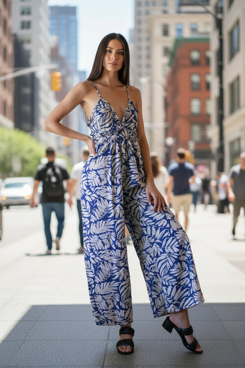Coastal Ease Wide-Leg Jumpsuit