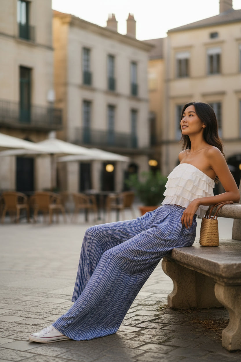 Soft Breeze Ruffle Tube Top