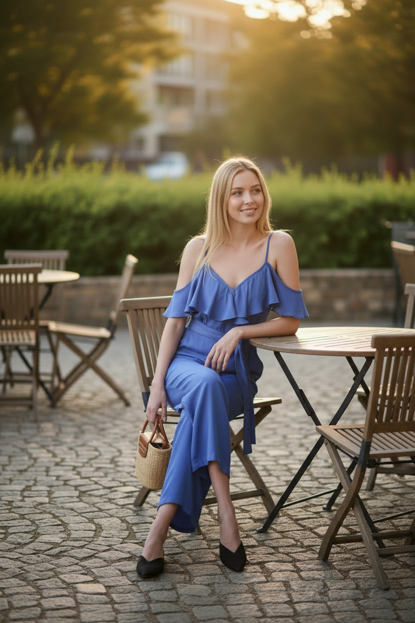 Soft Horizon Chambray Jumpsuit