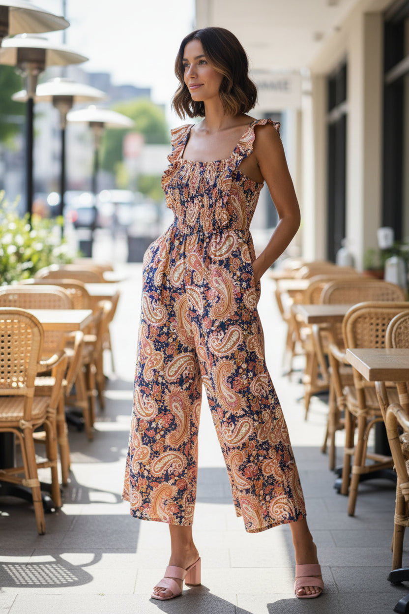Free Spirit Paisley Jumpsuit