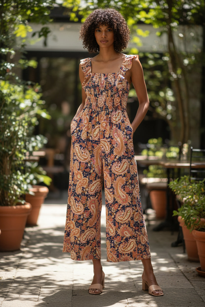 Free Spirit Paisley Jumpsuit