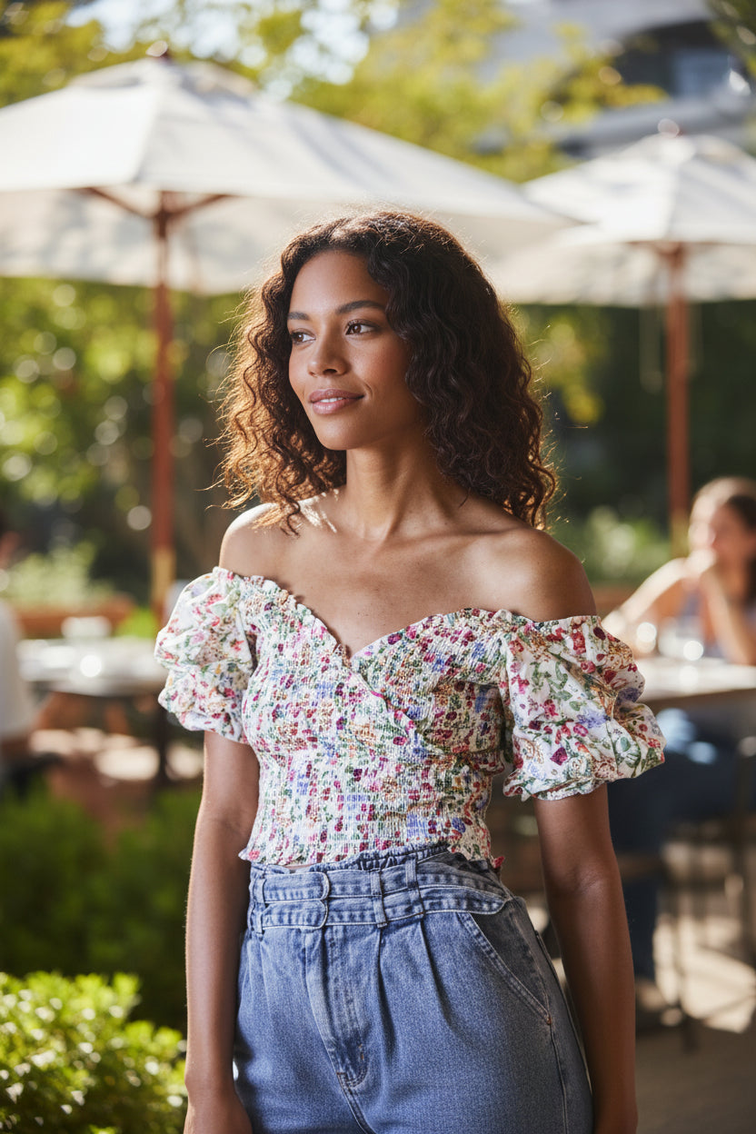 Wildflower Smocked Top