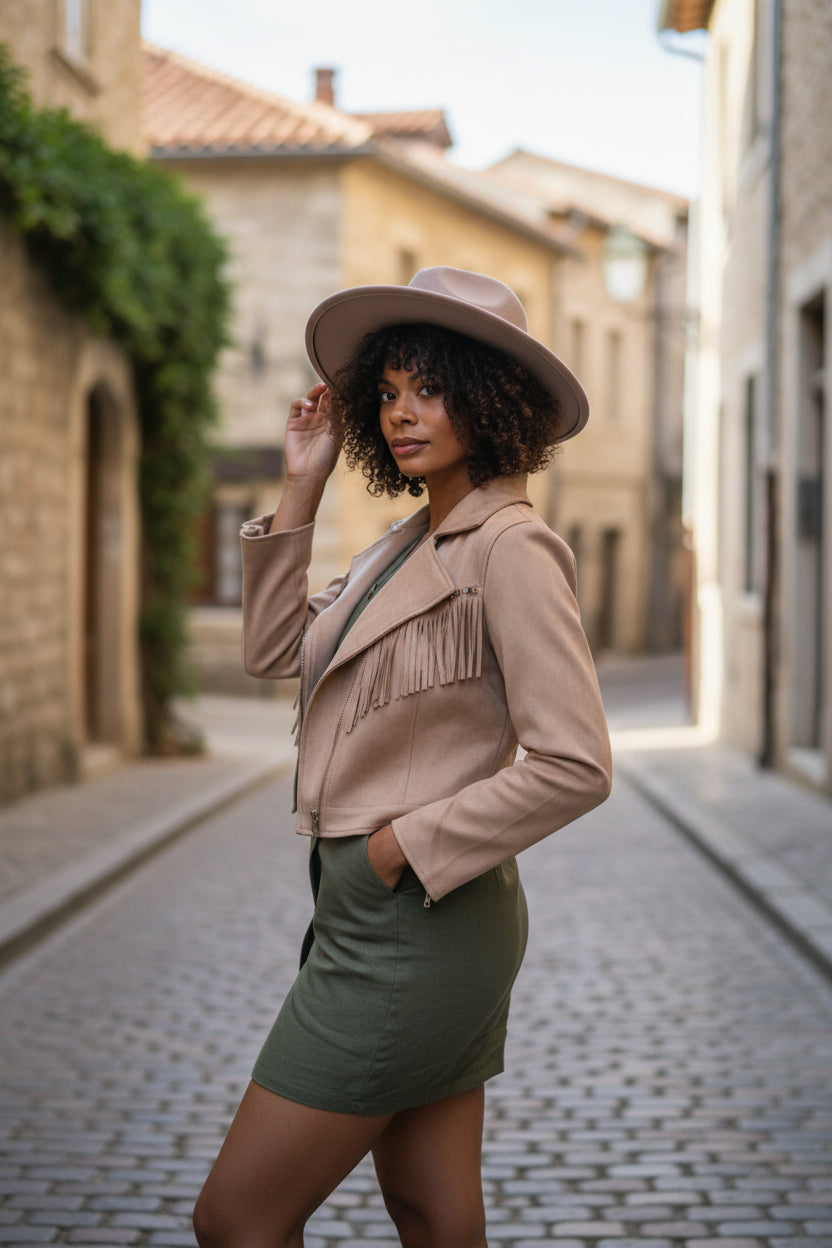 Free Spirit Suede Fringe Jacket