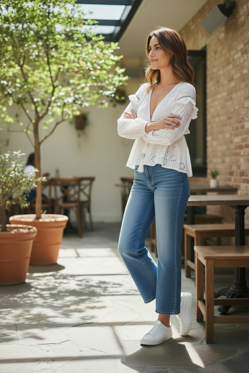 Soft Rise Wide-Leg Jean