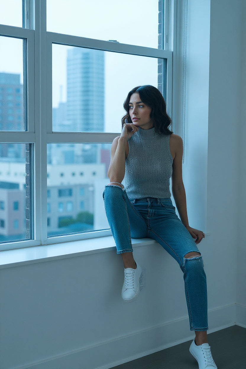Two-Way Soft Knit Top