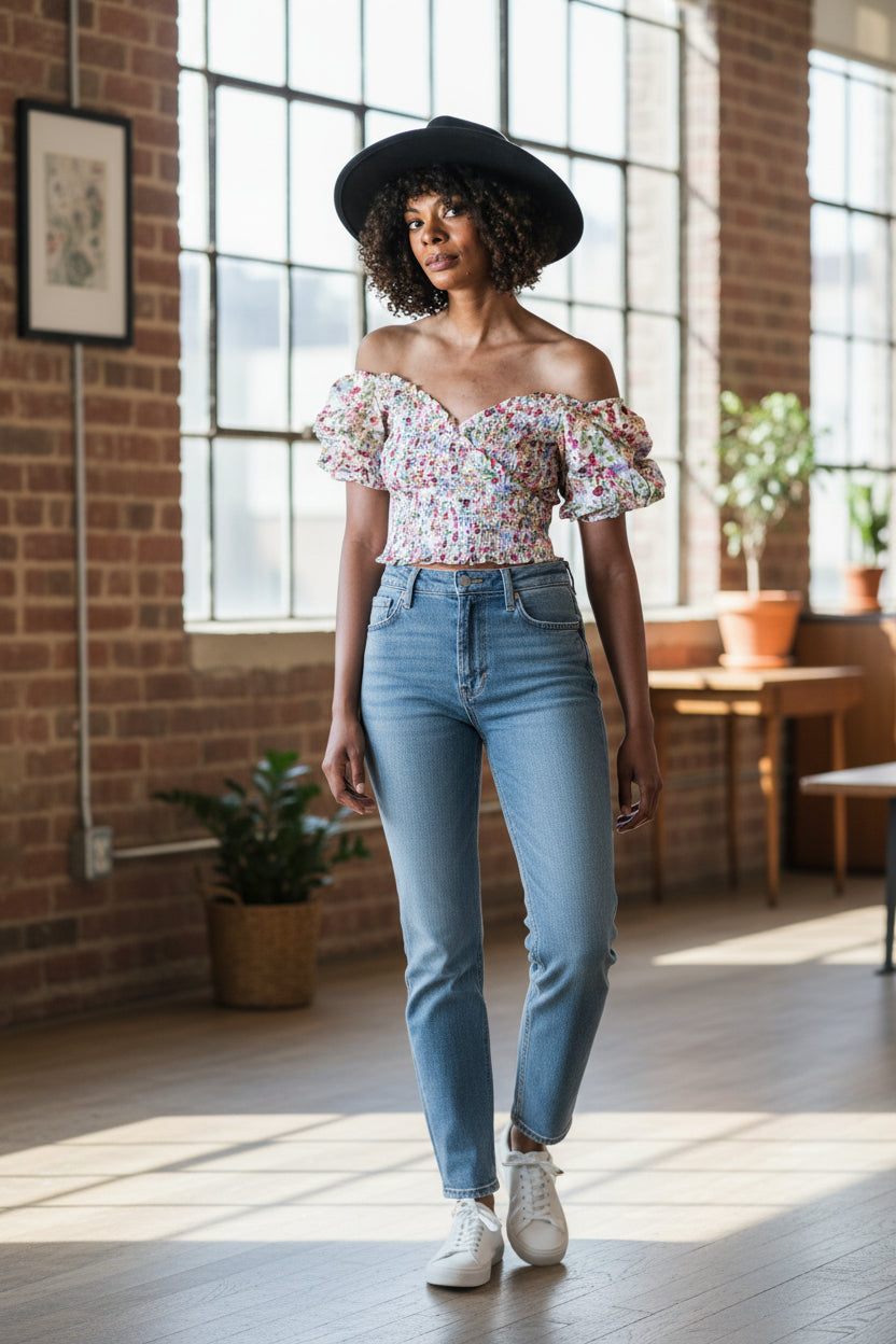 Wildflower Smocked Top