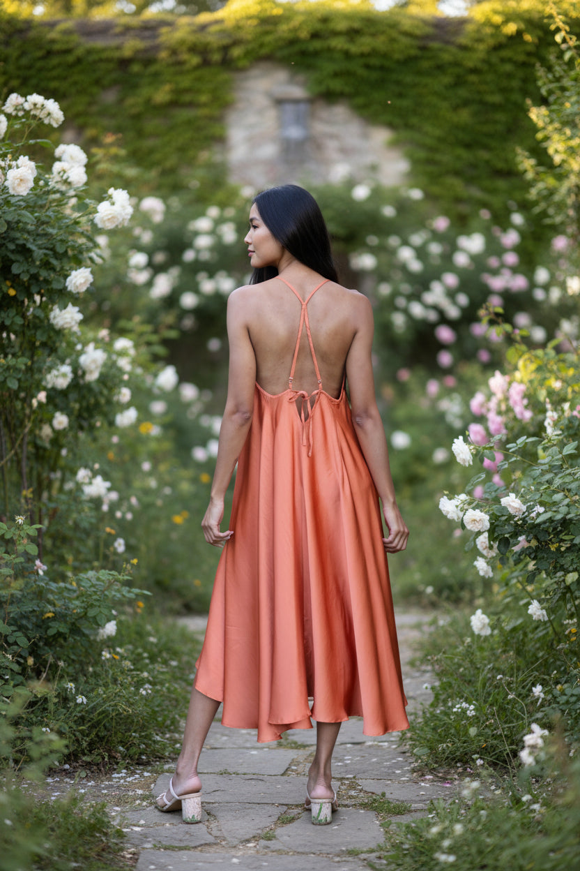 Golden Ease Midi Dress