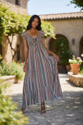 Free Spirit Tie-Front Maxi Dress