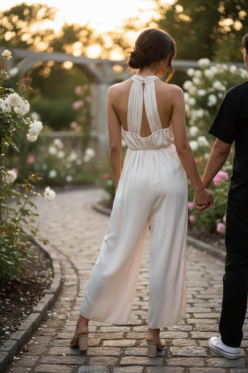 Everlight Ivory Jumpsuit