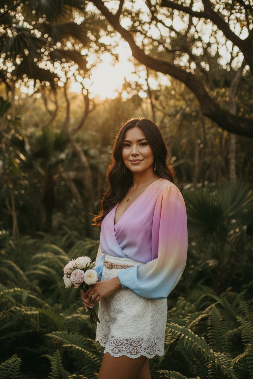 Blush Horizon Wrap Bodysuit