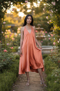 Golden Ease Midi Dress
