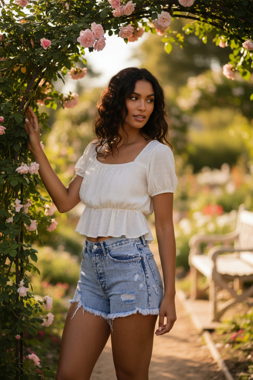 Wildflower Keyhole Top