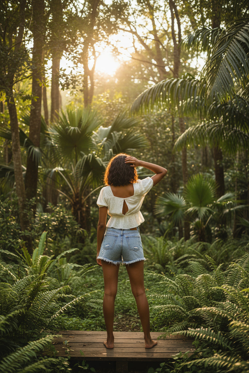 Wildflower Keyhole Top