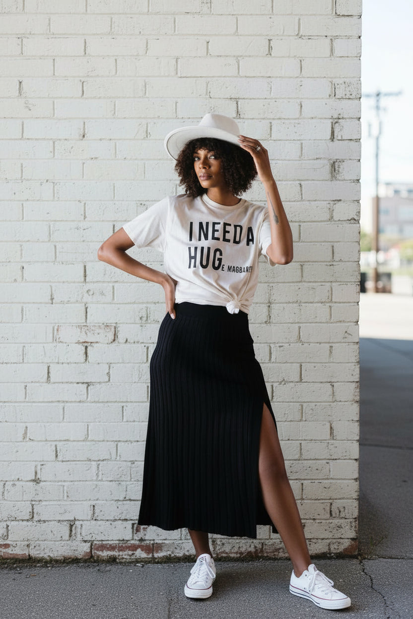 Modern Muse Pleated Midi Skirt